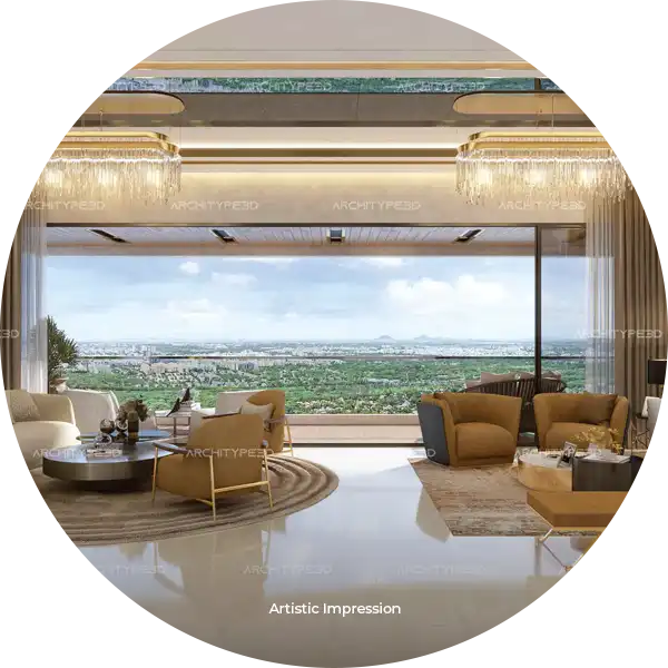 Aerial view of new projects in Pimple Nilakh – 24K Manor Pune